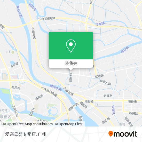 爱亲母婴专卖店地图