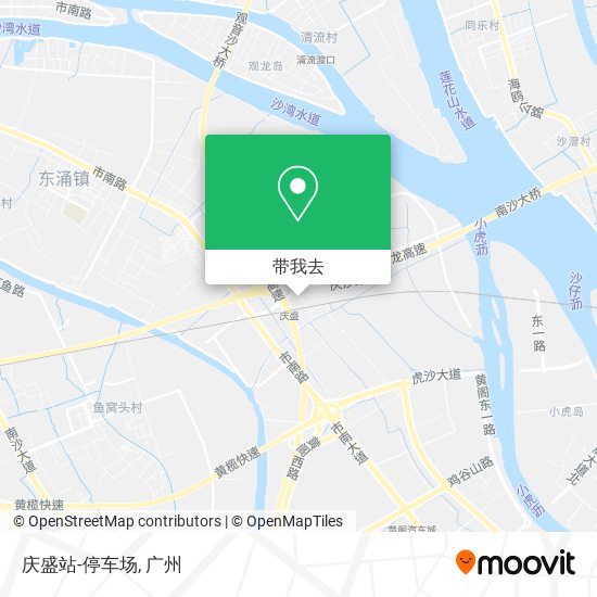 庆盛站-停车场地图