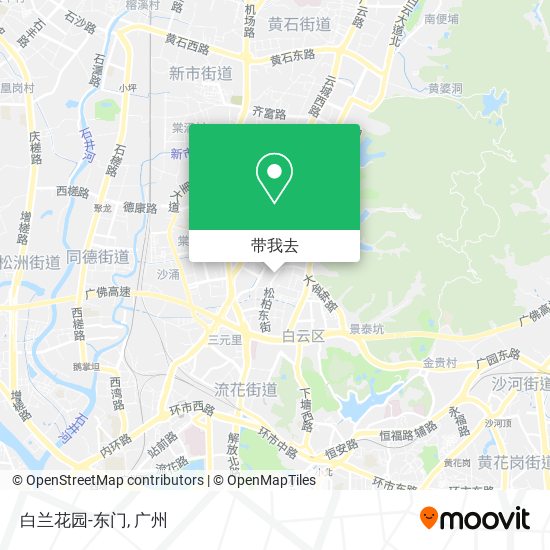 白兰花园-东门地图