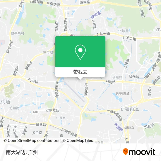 南大湖边地图