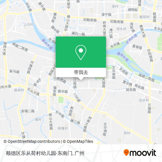 顺德区乐从荷村幼儿园-东南门地图