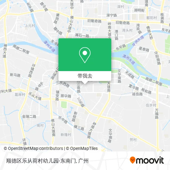 顺德区乐从荷村幼儿园-东南门地图