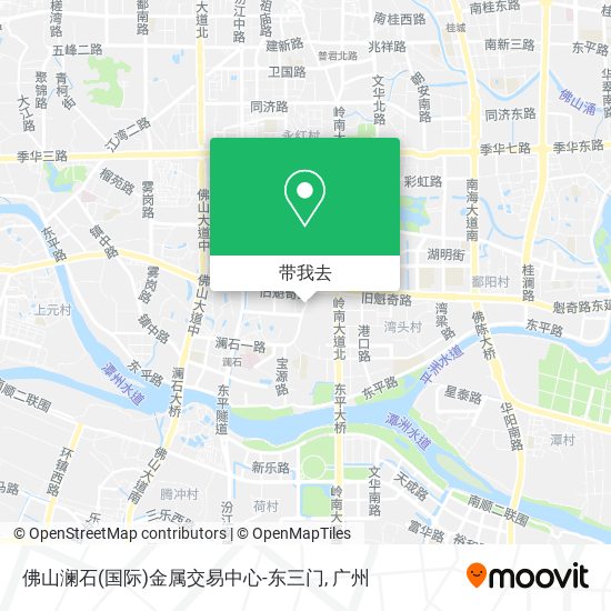 佛山澜石(国际)金属交易中心-东三门地图