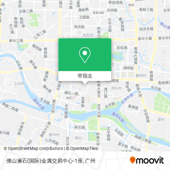 佛山澜石(国际)金属交易中心-1座地图