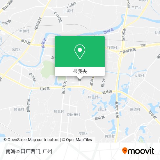 南海本田厂西门地图