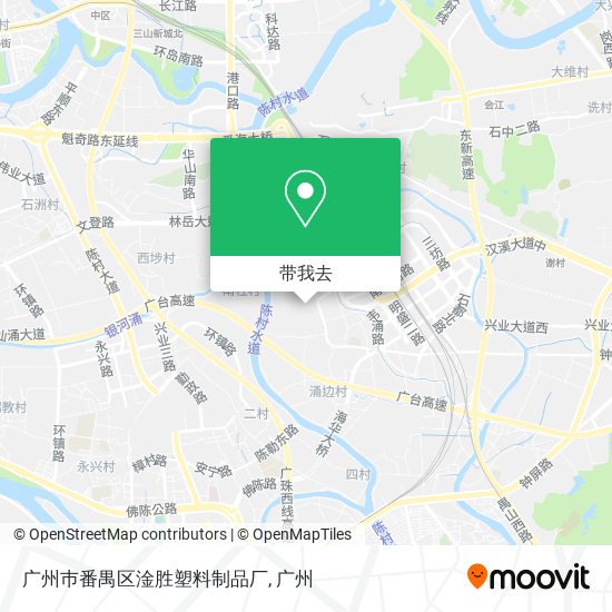 广州巿番禺区淦胜塑料制品厂地图