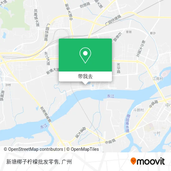 新塘椰子柠檬批发零售地图