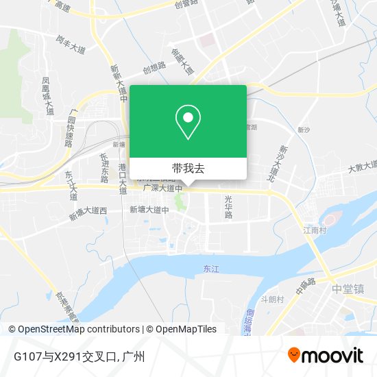 G107与X291交叉口地图