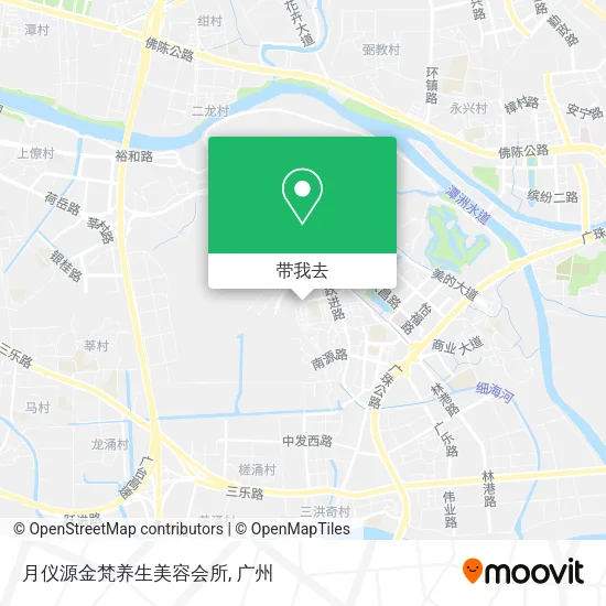 月仪源金梵养生美容会所地图