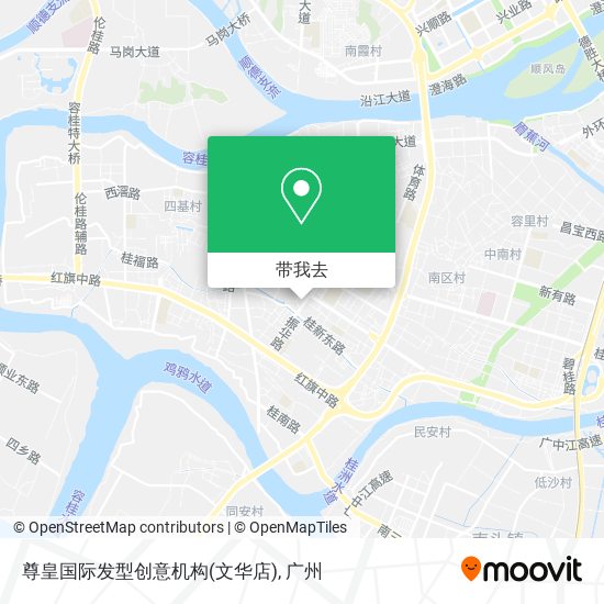 尊皇国际发型创意机构(文华店)地图