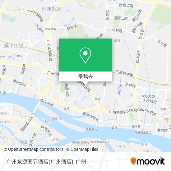 广州东源国际酒店(广州酒店)地图