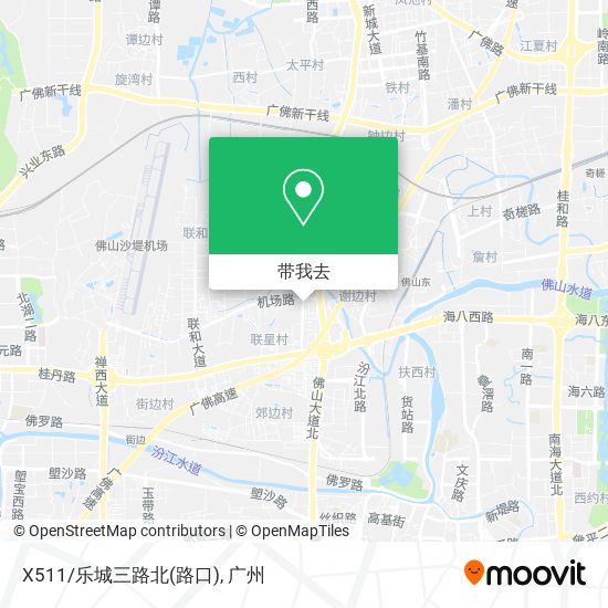 X511/乐城三路北(路口)地图