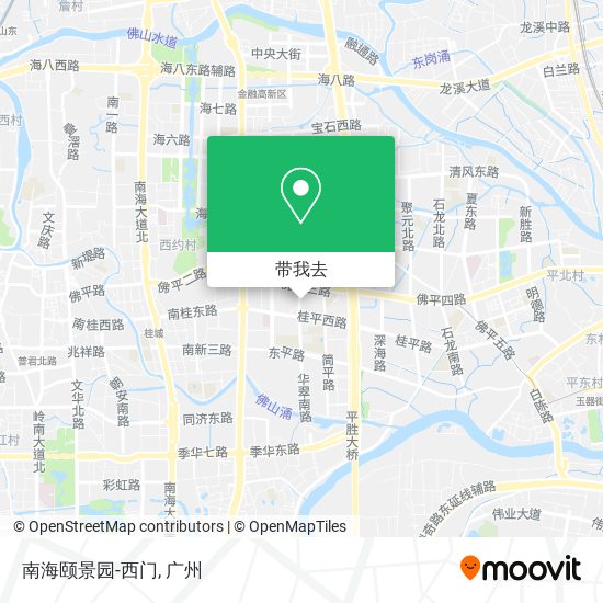 南海颐景园-西门地图