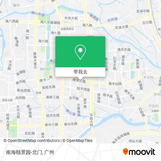 南海颐景园-北门地图