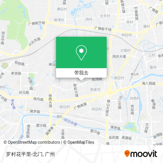 罗村花半里-北门地图