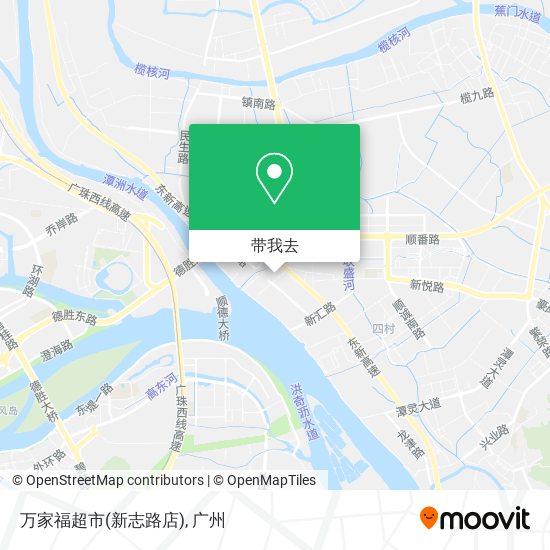 万家福超市(新志路店)地图