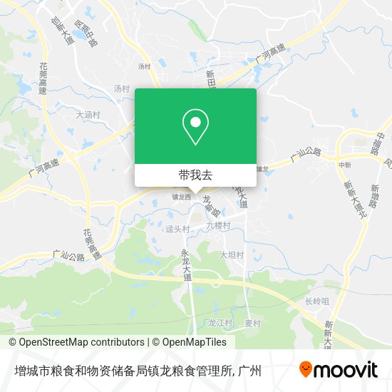 增城市粮食和物资储备局镇龙粮食管理所地图