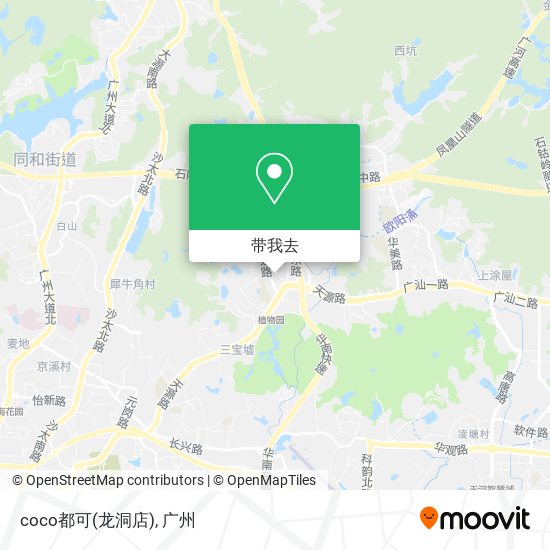 coco都可(龙洞店)地图