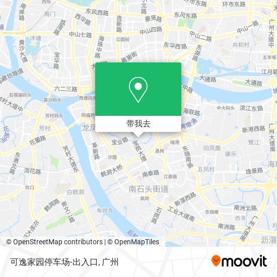 可逸家园停车场-出入口地图