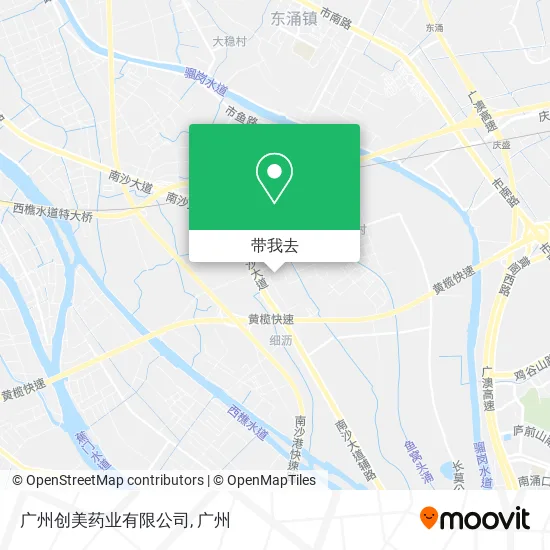 广州创美药业有限公司地图