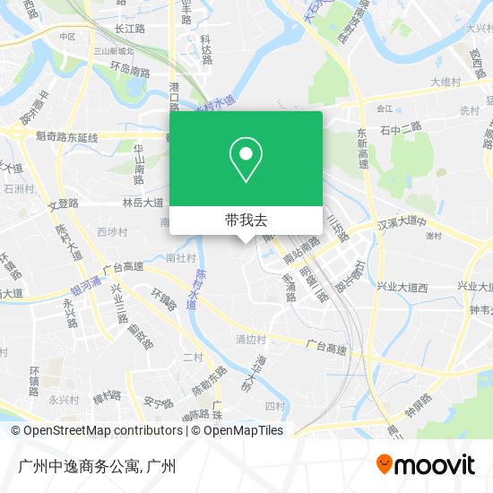 广州中逸商务公寓地图