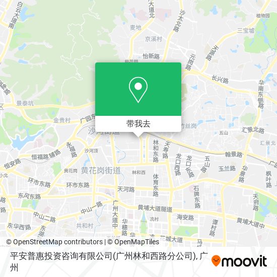 平安普惠投资咨询有限公司(广州林和西路分公司)地图