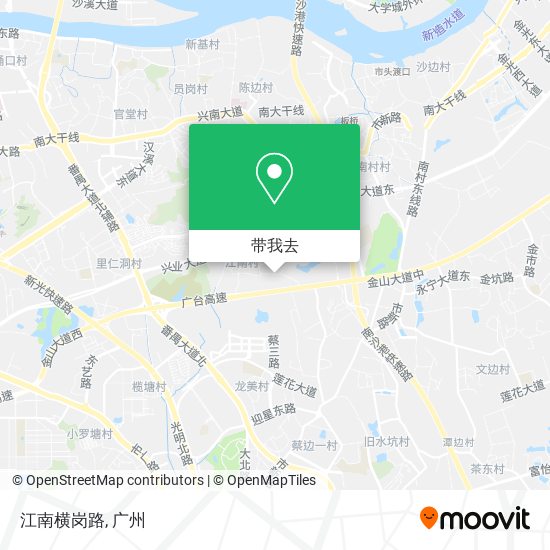 江南横岗路地图