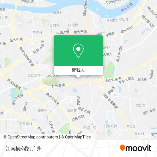 江南横岗路地图