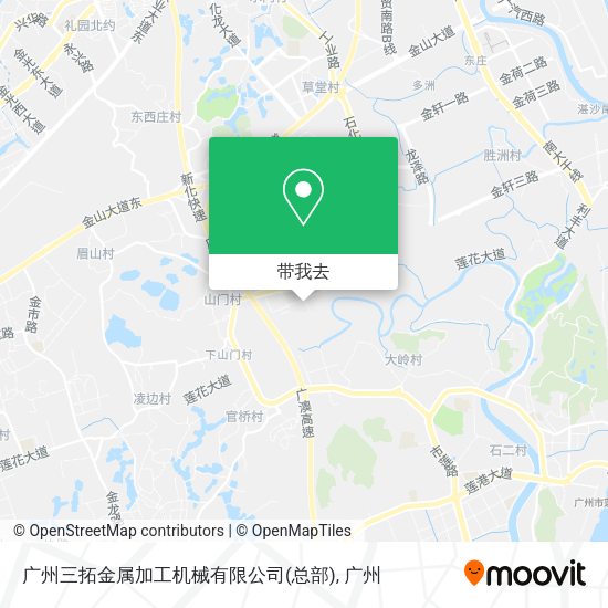 广州三拓金属加工机械有限公司(总部)地图