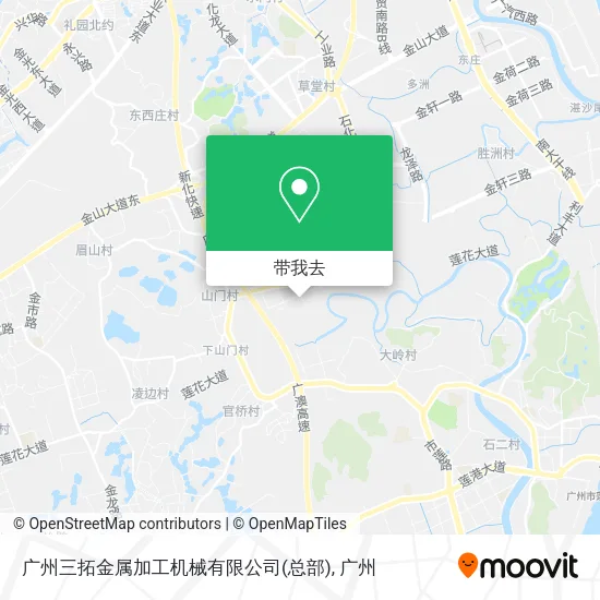 广州三拓金属加工机械有限公司(总部)地图