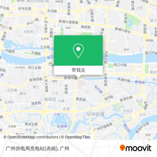 广州供电局充电站(赤岗)地图