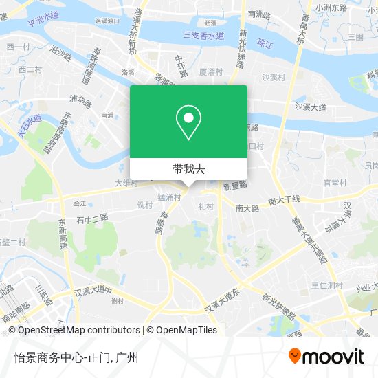 怡景商务中心-正门地图