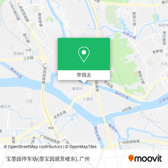 宝墨园停车场(墨宝园观景楼东)地图