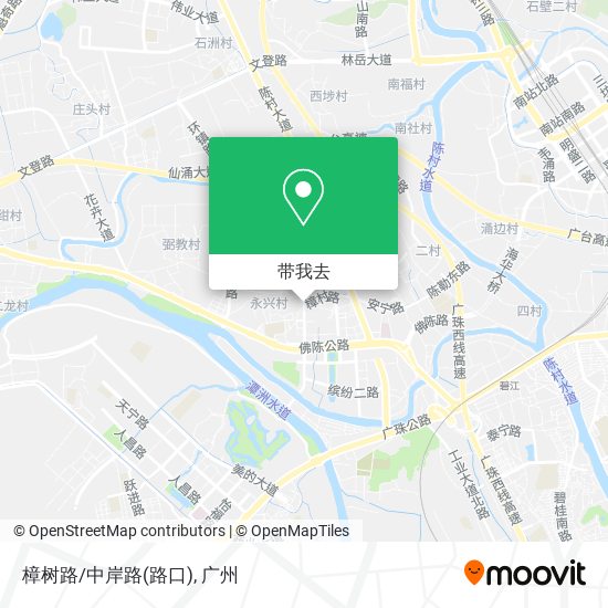 樟树路/中岸路(路口)地图