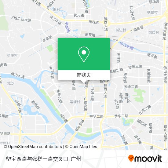 塱宝西路与张槎一路交叉口地图