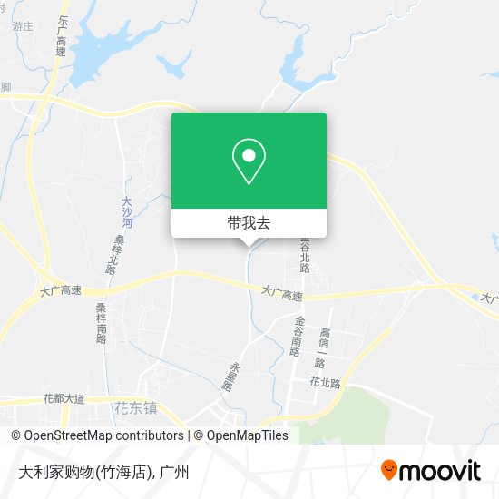 大利家购物(竹海店)地图
