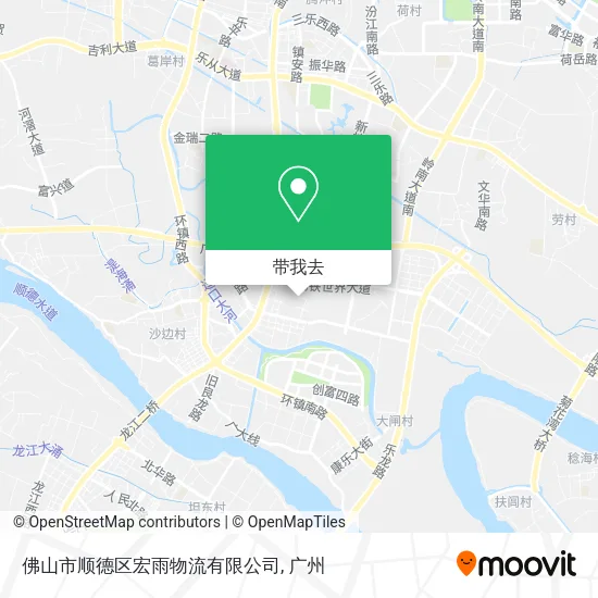 佛山市顺德区宏雨物流有限公司地图