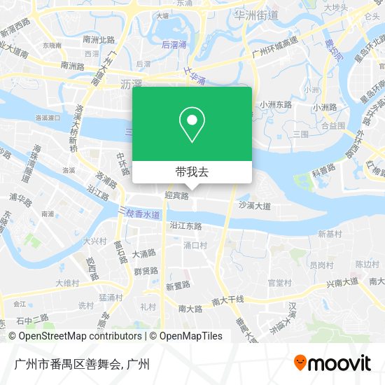 广州市番禺区善舞会地图