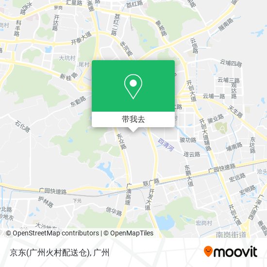 京东(广州火村配送仓)地图