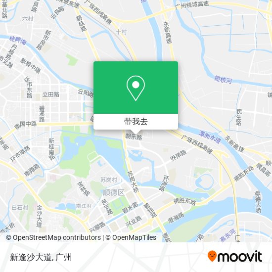 新逢沙大道地图