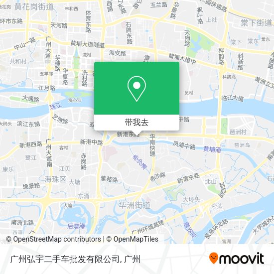 广州弘宇二手车批发有限公司地图