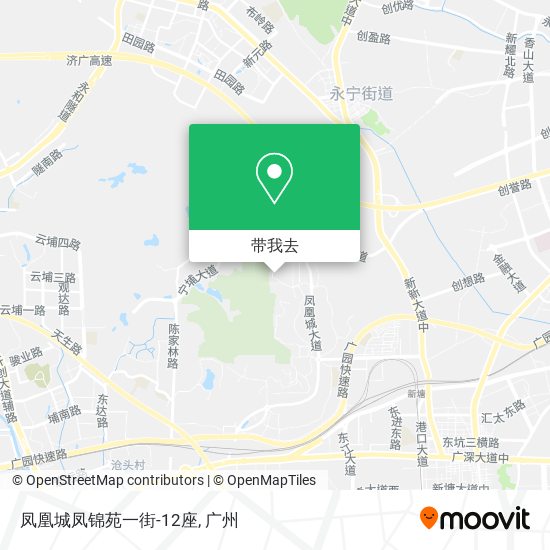 凤凰城凤锦苑一街-12座地图