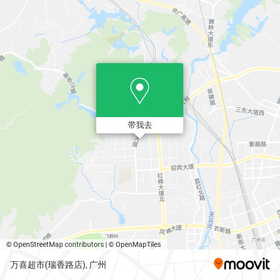 万喜超市(瑞香路店)地图