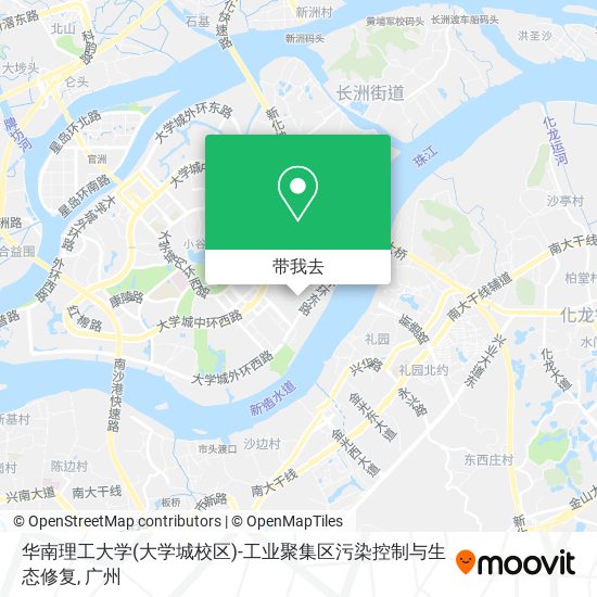 华南理工大学(大学城校区)-工业聚集区污染控制与生态修复地图