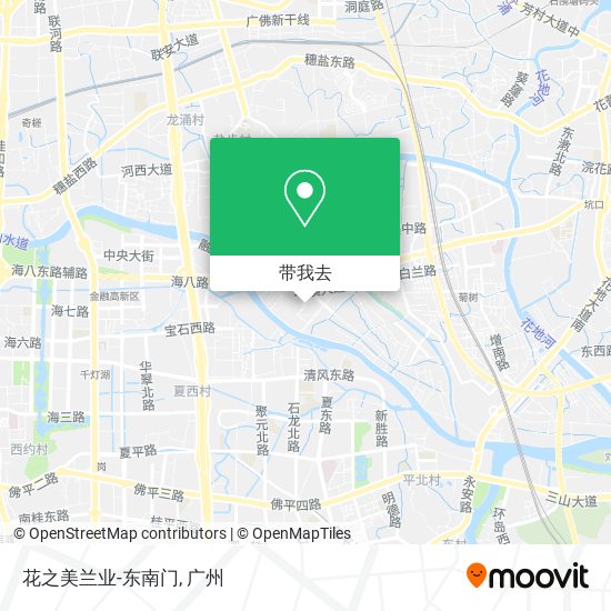 花之美兰业-东南门地图