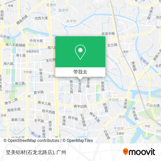坚美铝材(石龙北路店)地图