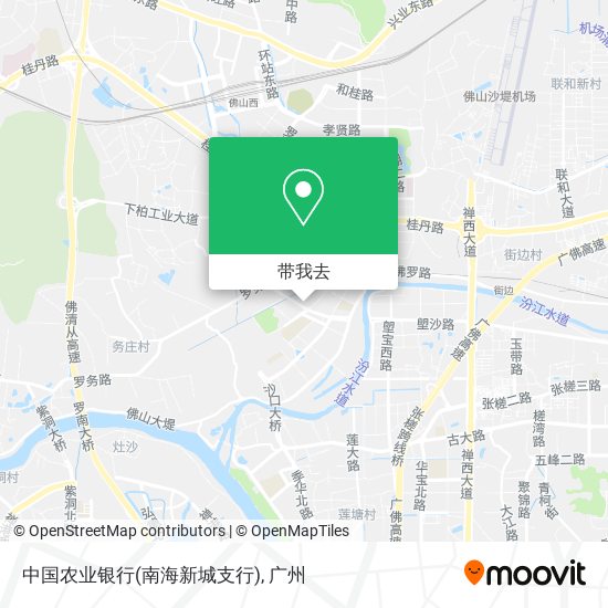 中国农业银行(南海新城支行)地图
