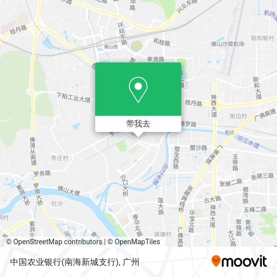 中国农业银行(南海新城支行)地图