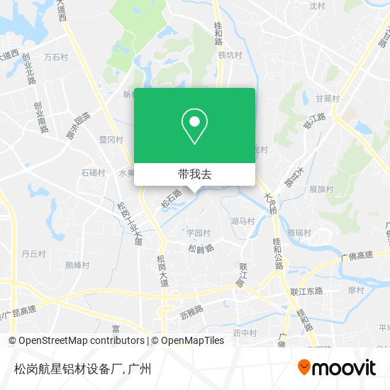 松岗航星铝材设备厂地图