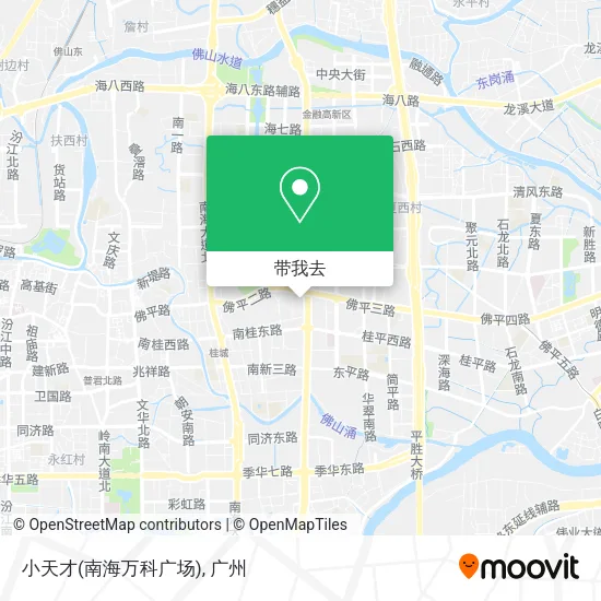 小天才(南海万科广场)地图